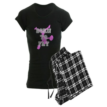 

CafePress - Born To Fly Pink Cheerleader Pajamas - Women s Dark Pajamas