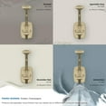 thumbnail image 6 of Amerock Vicinity Traditional Double Prong Golden Champagne Wall Hook, 6 of 9