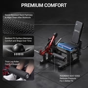 GMWD Leg Extension and Curl Machine LE08 2.0, Adjustable Leg Curl Machine with Plate Loaded, Seated Leg Extension and Lying Curl Machine for Home Gym, Leg Workout Equipment