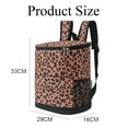 thumbnail image 2 of Cooler Backpack Insulated Waterproof, Ice Chest Backpack Cooler for Men Women Leak Proof Soft Side Camping Beach Hiking Fishing Lunch Picnic Kayaking Cooler Bag-Dark leopard print, 2 of 6