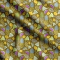 thumbnail image 1 of Soimoi Watercolor Fruit Printed, Poly Canvas Fabric, Decor Sewing Fabric by The Yard 56 Inch Wide,Decorative Fabric for Curtains Tote Bags, Olive Green, 1 of 5