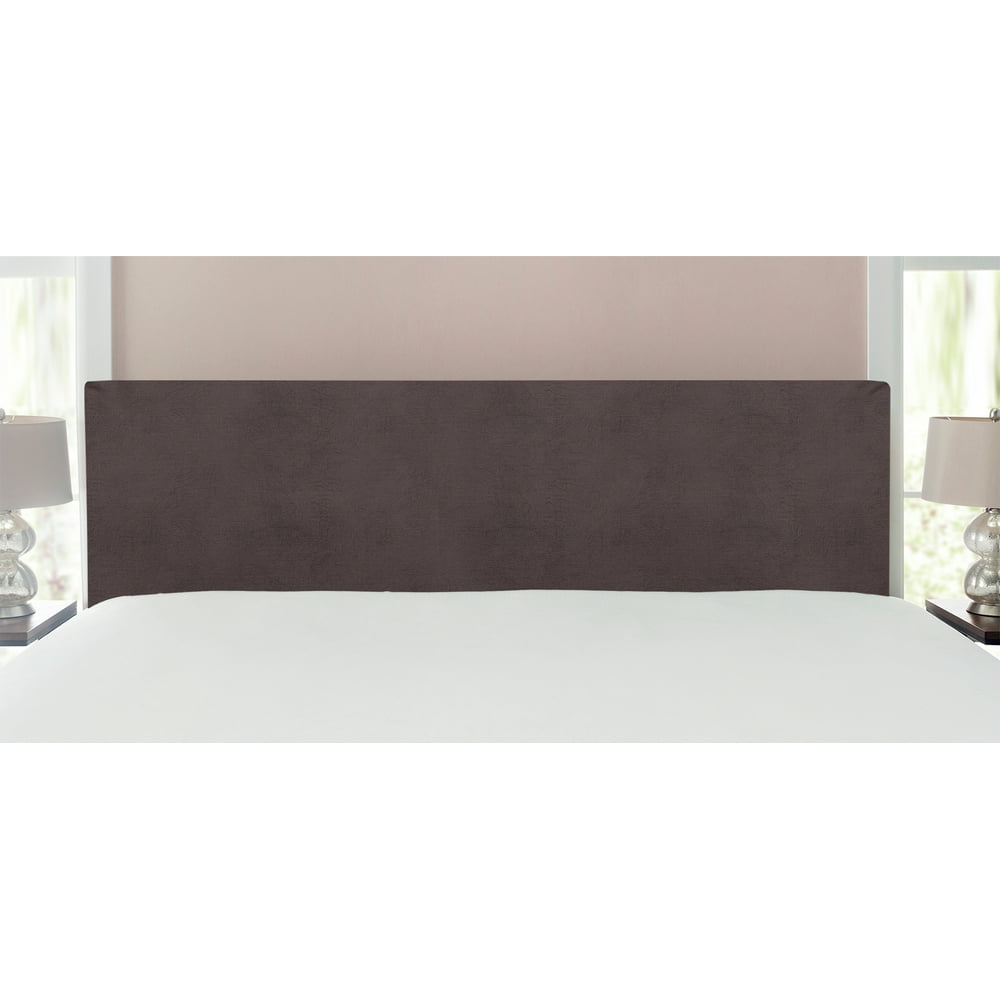 Faux Suede Headboard, Digitally Printed Weathered Texture, Upholstered