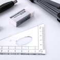 thumbnail image 4 of Methold 8Pcs/Set Drawing Ruler Eraser Kit Drafting Portable Stationery Students Math Office Examination Graphics Learning Type2 NO2, 4 of 6