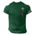 thumbnail image 2 of Blekii T-Shirt à Manches Courtes et Col Rond pour Hommes, Mode Décontractée pour la Journée de l'Indépendance - Doux et Confortable, Petit Imprimé, Design de Vacances d'Été - Parfait pour la Célébration du 4 Juillet, Bbq d'Été, 2 of 5