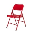 thumbnail image 5 of (Pack of 4) NPS® 200 Series Premium All-Steel Double Hinge Folding Chair, Red, 5 of 5