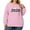 Pink, variant on Women's Plus Size Christmas 2026 New Year Printed Sweatshirt, Long Sleeve Casual Pullover Top, HAPPY NEW YEAR Graphic Fashion Hoodie,Black,L