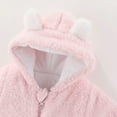 thumbnail image 5 of Vedolay Girls Jumpsuit Winter Warm Baby Girl Jumpsuit Hooded Romper Coat Outwear Pink,73, 5 of 5