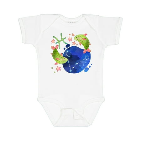 

Inktastic Pisces Constellation Zodiac Sign Illustration Gift Baby Boy or Baby Girl Bodysuit