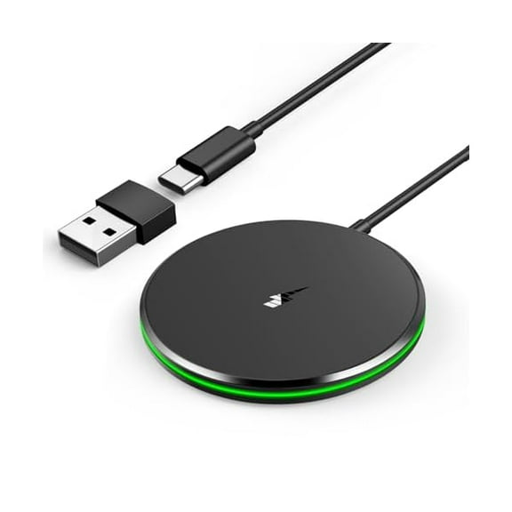 FU1999Magnetic Wireless Charger 15W Ultra-Fast Apple Mag-Safe Charger for iPhone 16/16 Pro/16 Plus/16 Pro Max15//14/13/12 Series Magnet Charging Pad with Sleep-Friendly Ligh for AirPods 3/2/Pro