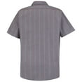 thumbnail image 3 of Red Kap Men's Short Sleeve Industrial Stripe Work Shirt, 3 of 5