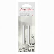 Conte Crayons: Black 2B, 2.5 x .25 inch, 2 pieces