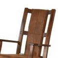 thumbnail image 3 of Odel Rocking Chair- Faux Leather Seat and Back- Dark Chocolate Brown, 3 of 13