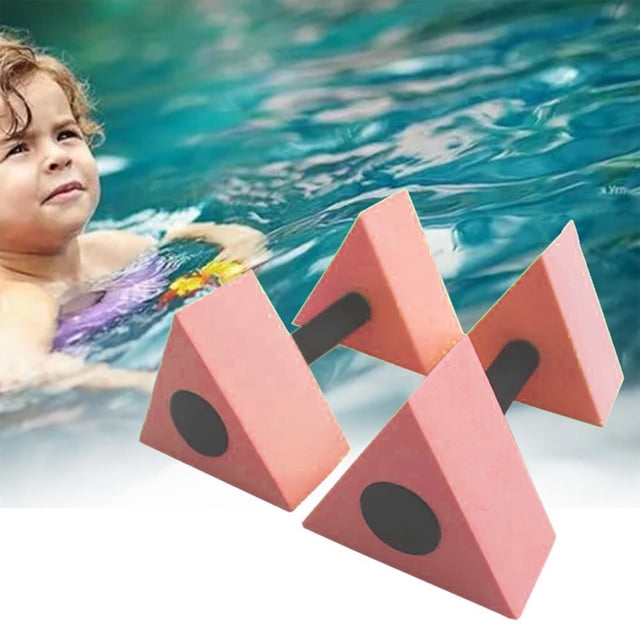 Mancuernas de agua para piscina | Barras acuáticas flotantes de espuma EVA | Aeróbic acuático, fitness, terapia Ejercicio | Ligero, antideslizante, 27x15cm | Azul, rojo, verde, 1 par
