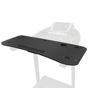 LUCKUP Treadmill Desk Attachment, Universal Walking Laptop Holder Desk 39" L x 15" W Ergonomic Platform Workstation for Treadmill with Cup Holder, Laptop/Tablet Stand, Black