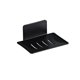 thumbnail image 1 of Jabonera de aluminio negro para baño, soporte de almacenamiento para platos, estante de almacenamiento para perforaciones gratis oso de fresa Electrónica, 1 of 5