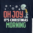 thumbnail image 3 of SpongeBob SquarePants - Oh Joy It's Christmas Morning Squidward - Men's Short Sleeve Graphic T-Shirt, 3 of 6