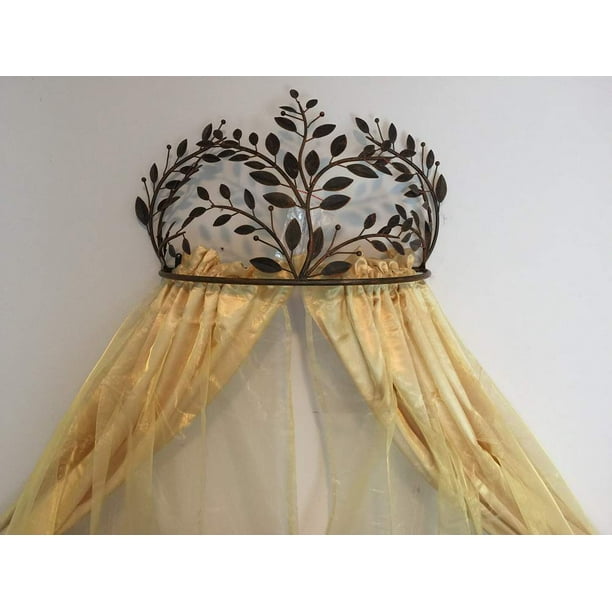 Octorose Metal Wall Teester Bed Canopy Drapery Bed Crown Hardware