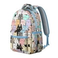 thumbnail image 2 of "Adorable Cat Pattern Backpack - Great Gift for Students, Lightweight School Bookbag for College & Work, Waterproof with Pockets", 2 of 6