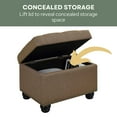 thumbnail image 6 of Convenience Concepts Designs4Comfort 5th Avenue Storage Ottoman, Sandstone Fabric, 6 of 10