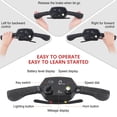 thumbnail image 2 of Mobility Scooter Ultra Compact Dual Batteries for Seniors & Adults, TopMate 4 Wheels Electric Powered Travel Scooter Lightweight Foldable Airline Approved, No Assemble All Terrain - Black Red, 2 of 7