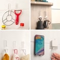thumbnail image 5 of 6 Pack Clear Acrylic Hooks for Strong Wall and Damage-Free Door Hanging in Dorm Kitchen, 5 of 5