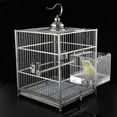 thumbnail image 2 of Baño para pájaros, cubo transparente, caja de baño para pájaros, jaula de ducha para pájaros pequeños, loros, gorriones Myna, 2 of 5