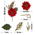 thumbnail image 2 of Pick Noche Buena Fantasias Miguel Terciopelo 18.3cm 9869, 2 of 2