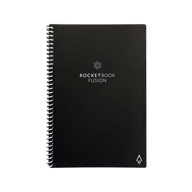 Cuaderno Inteligente, 7 estilos de página diferentes, Reutilizable negro Rocketbook Fusion