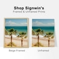 thumbnail image 4 of PixonSign Frameless Wall Art Tropical Beach Palm Tree Sunset Ocean Oasis Prints, Set of 4 Sea Landscape Wall Decors, Nature Wall Décor, Adhesive Canvas Poster, Modern Home Artwork - 8"x10", 4 of 5