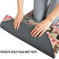 thumbnail image 3 of Boston Terrier Dog and Flower Florals Hot Yoga Mat Towel Non Slip for Hot Yoga - Quick-Drying Yoga Mat Cover with 4 Corner Pockets with Travel Bag - Hot Yoga Towel Non Slip 74"x26", 3 of 6