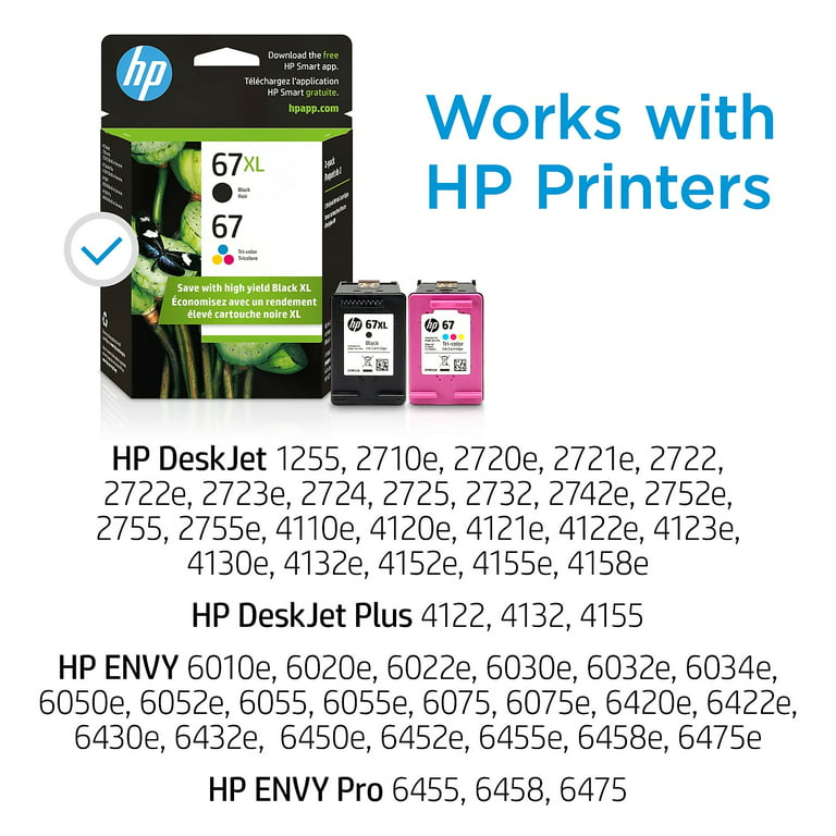 HP 67 Tri-Color Ink Cartridges High/Standard Yield 2 Per Pack