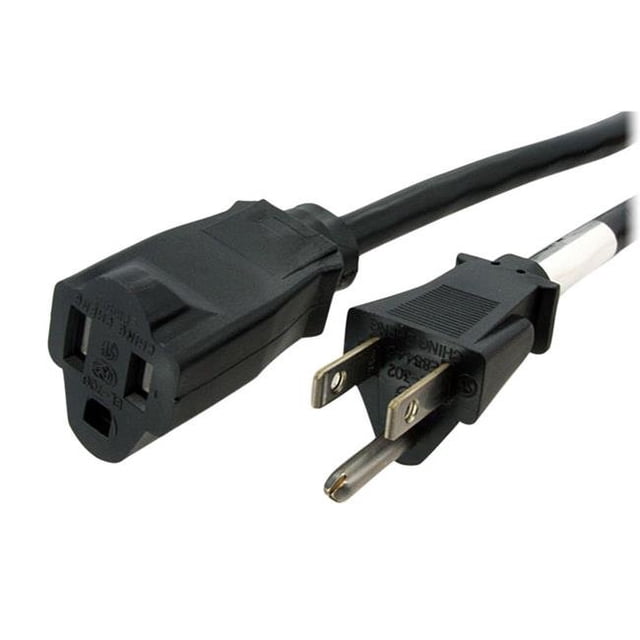 StarTech Rallonge de Cordon d'Alimentation 10 Pieds 14AWG NEMA 5-15R vers NEMA 5-15P Détail