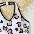 thumbnail image 5 of Hiijoy Little Girls Halter One-Piece Swimsuit with Shorts Bathing Suits, Sizes 5-11, 5 of 5