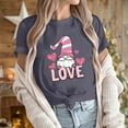 thumbnail image 5 of VKOYWKM Valentine's Tees Women Cute Love Heart Print T-Shirts Cute Tops Holiday Short Sleeve T Shirts Casual Crew Neck Romantic Tshirts, 5 of 7