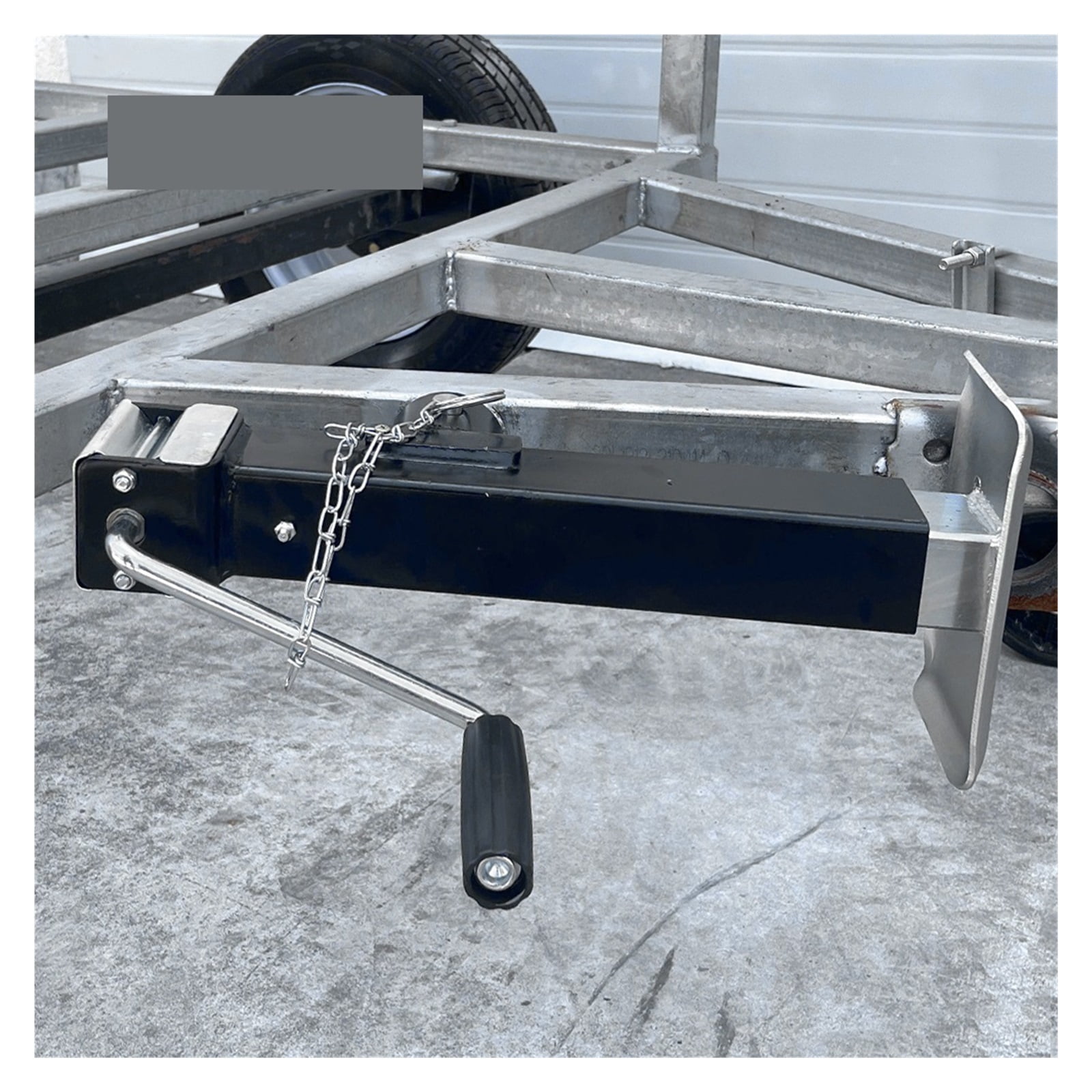 Travel 15Inch Side Swivel Weld-on Square Tube Trailer Jack Stands Support Legs Corner Steady Camper RV Parts Caravan Accessories ,Easy Installation