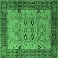 thumbnail image 1 of Ahgly Company Indoor Square Oriental Emerald Green Industrial Area Rugs, 6' Square, 1 of 4