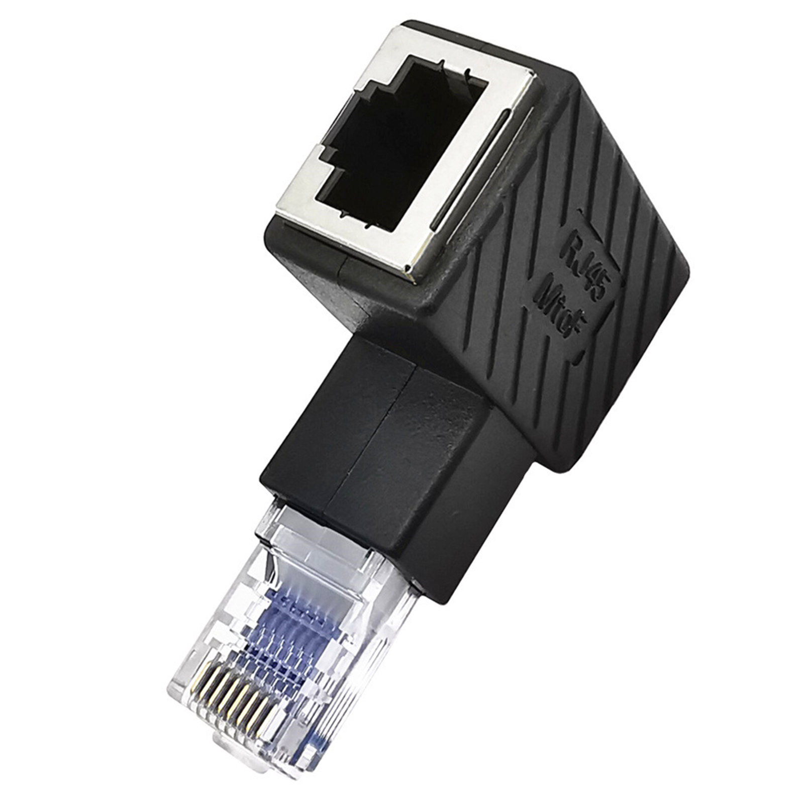 90° Elbow LAN RJ45 Adapter Male to Female Right/ Left / Up