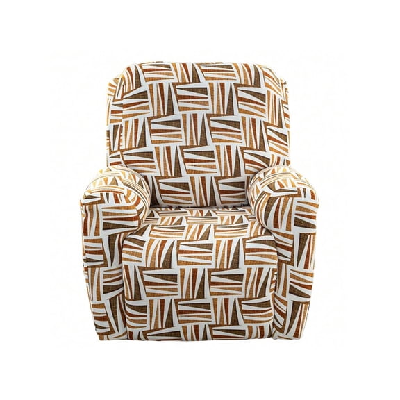Stretch Recliner Chair Cover 1 Pieces Recliner Covers For Recliner Chair With Pockets Soft Jacquard Reclining Chair Cover Furniture Protector With Elastic Straps Bottom 1 Seater