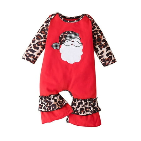 

Rovga Boys Bodysuits Long Sleeve Leopard Print Patchwork Cute Cartoon Romper Jumpsuit Outfits Clothes Kids Toddler Clothes
