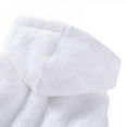 thumbnail image 2 of Final Promotion! Pet Pajama With Hood Thickened Luxury Soft Cotton Hooded Bathrobe Quick Drying And Super Absorbent Dog Bath Towel Soft Pet Nightwear For Puppy Small Dogs Cats, White, 2 of 5