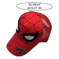 thumbnail image 2 of Boys Spider Hero Mesh Baseball Cap Cartoon 3D Plush Figure Top Sunshade Trucker Hat Travel Park School Outdoor Daily Casual Accessories, 2 of 6