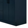 thumbnail image 5 of Ariel Kelly 67 Inch Double Rectangular Sink Bathroom Vanity With Pure White Quartz Countertop 1.5 Inch Edge In Midnight Blue, 5 of 12