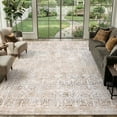 thumbnail image 2 of Lahome 8'x10'Washable Area Rug , Neutral Boho Rugs for Living Room Rugs,Non Slip Farmhouse Modern Bedroom Carpet Stain Resistant Aesthetic Print Accent Floor Rug for Dining Guest Office - Beige, 2 of 9