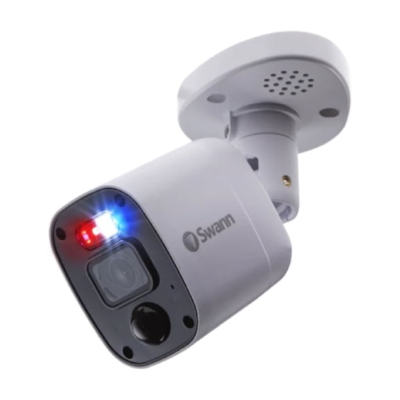 Restored Swann 4K Add-On Bullet Camera With Siren and Mic - 1 Pack(Refurbished)