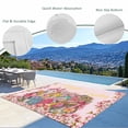 thumbnail image 3 of Light Pink Spring Easter Outdoor Rug for Patio/Deck/Porch, Non-Slip Large Area Rug 4 x 6 Ft, Bunny Eggs Floral Botanical Indoor Outdoor Rugs Washable Area Rugs, Reversible Camping Rug Carpet Runner, 3 of 8