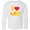 AA-White, variant on Inktastic I Heart Mac and Cheese Long Sleeve Youth T-Shirt