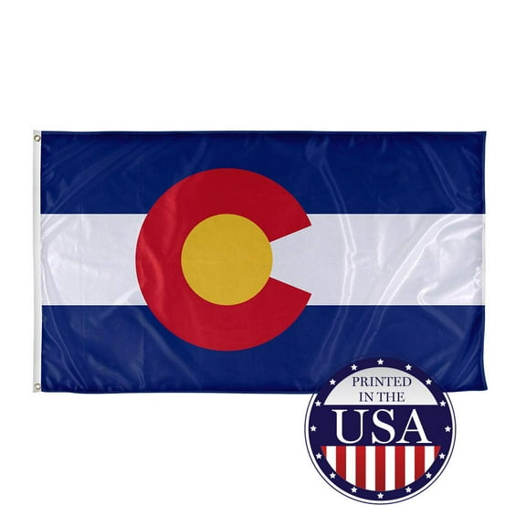 Colorado State Flag - 3ft x 5ft Knitted Polyester, State Flag Collection, Made in The USA