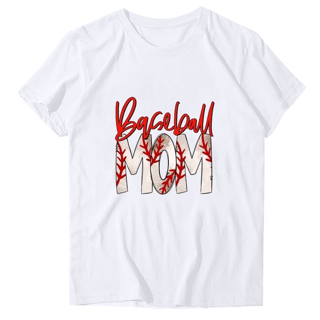 Shorts pour Femmes, T-Shirt Imprimé Col Rond Décontracté pour Femmes Blouse à Manches Courtes Ample