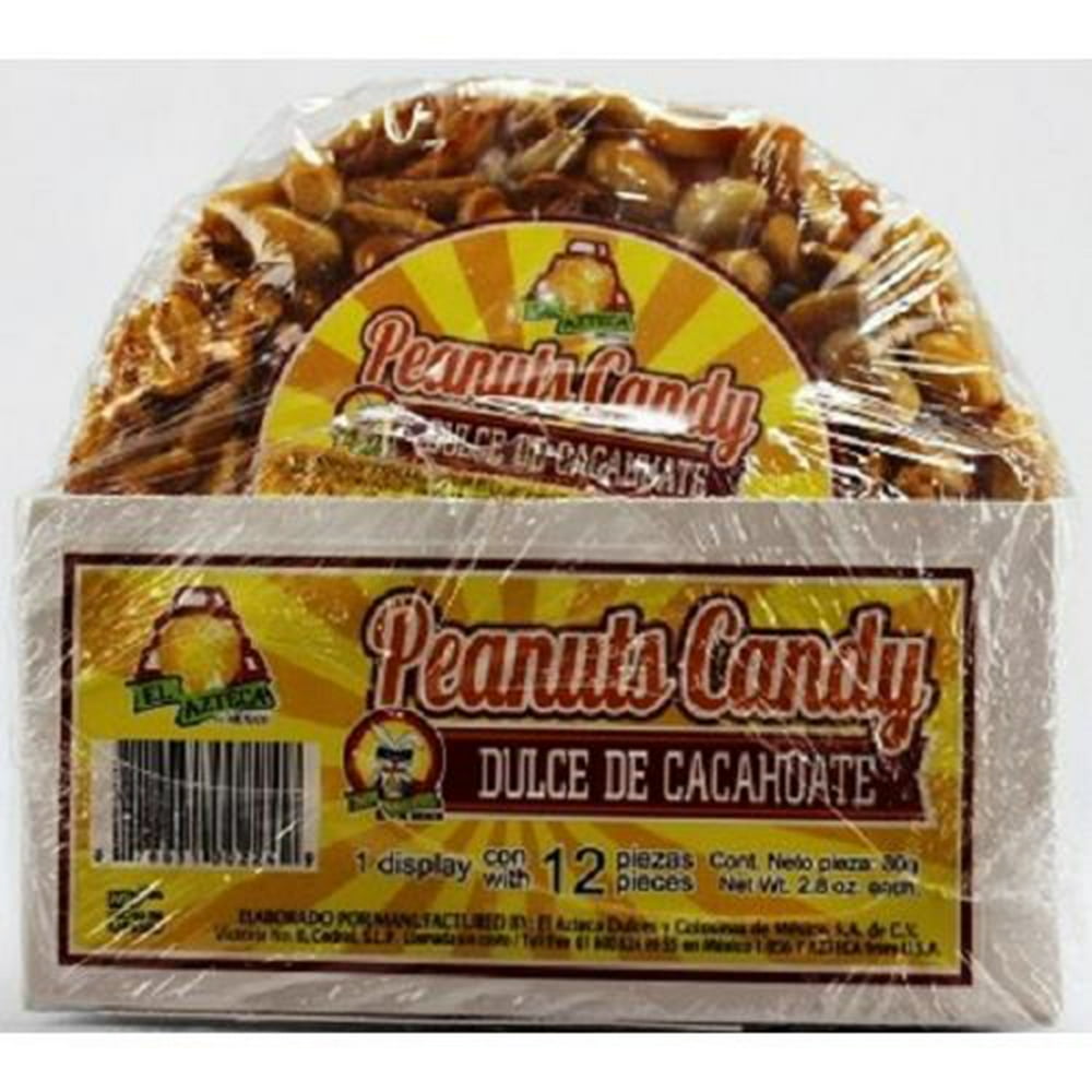Product Of El Azteca, Peanuts Patty, Count 12 Sugar Candy / Grab Varieties & Flavors Walmart