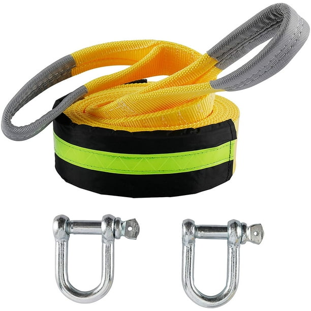 Heavy Duty 3 x 20' Recovery Tow Strap 11020Lbs with Reflective